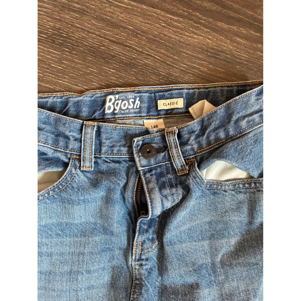 OshKosh Bgosh Kids Classic Straight Leg Jeans Medium Wash Blue Denim Size 14R